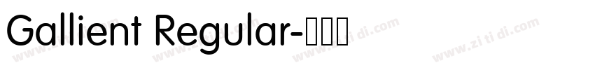 Gallient Regular字体转换 Gallient Regular字体转换